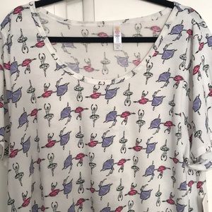 LuLaroe 3x ballet dancer classic tee